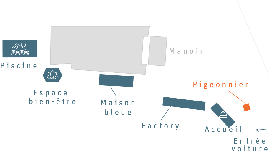 Plan du clos de Grâce